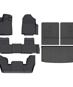 Juego de tapetes y protector de carga detrás de la tercera