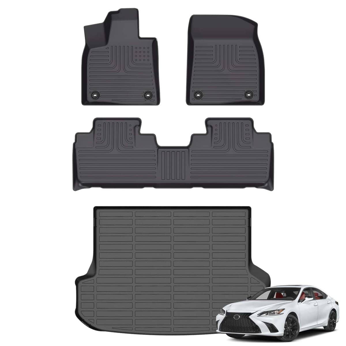 Tapetes para piso y forro de carga AZYT para Lexus RX