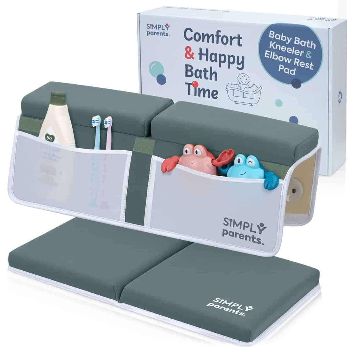 Set de almohadilla para rodillas y codos para bañar al bebé