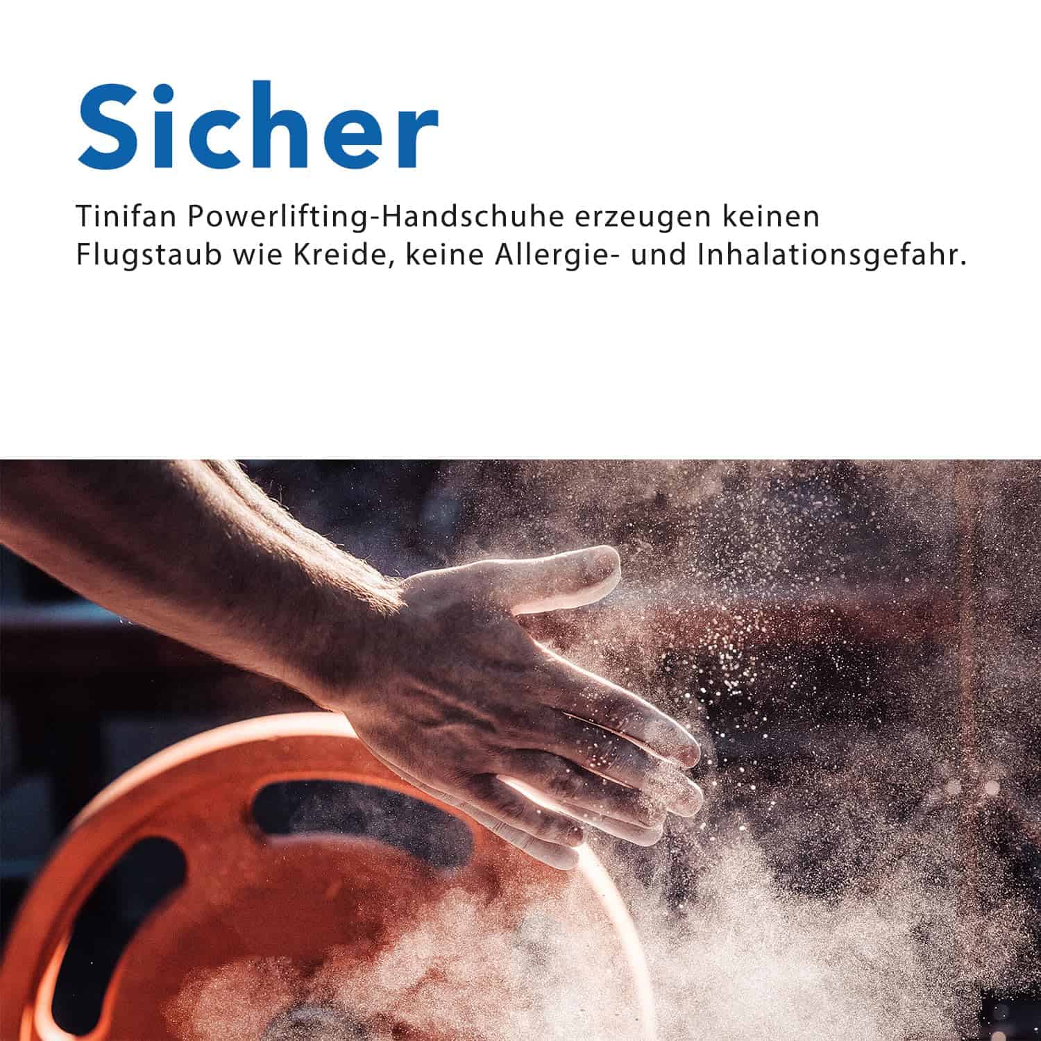 Muñequeras Tinifan para Levantamiento de Pesas, Deadlift y - Imagen 7