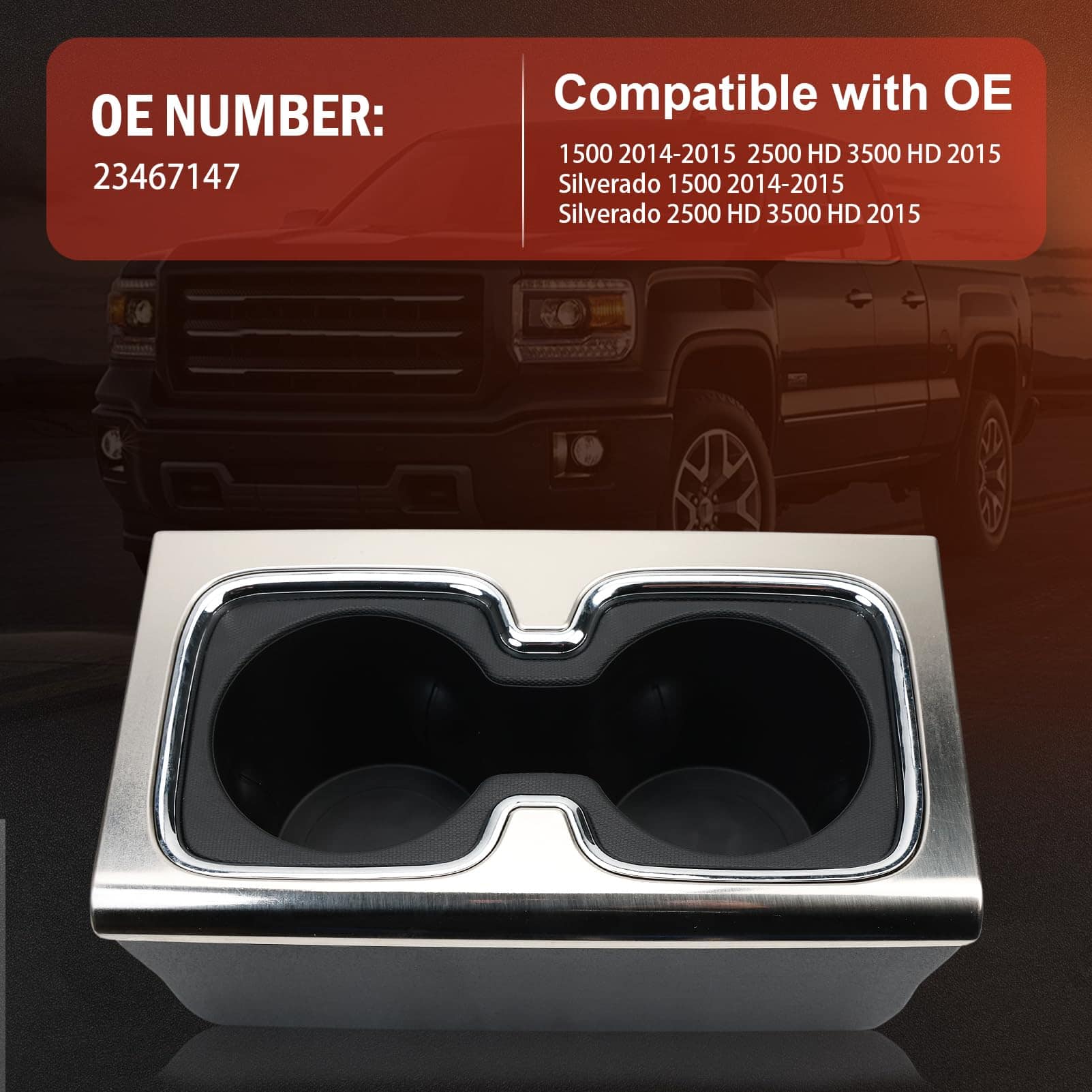 Portavasos de consola central 23467147 Compatible con - Imagen 6