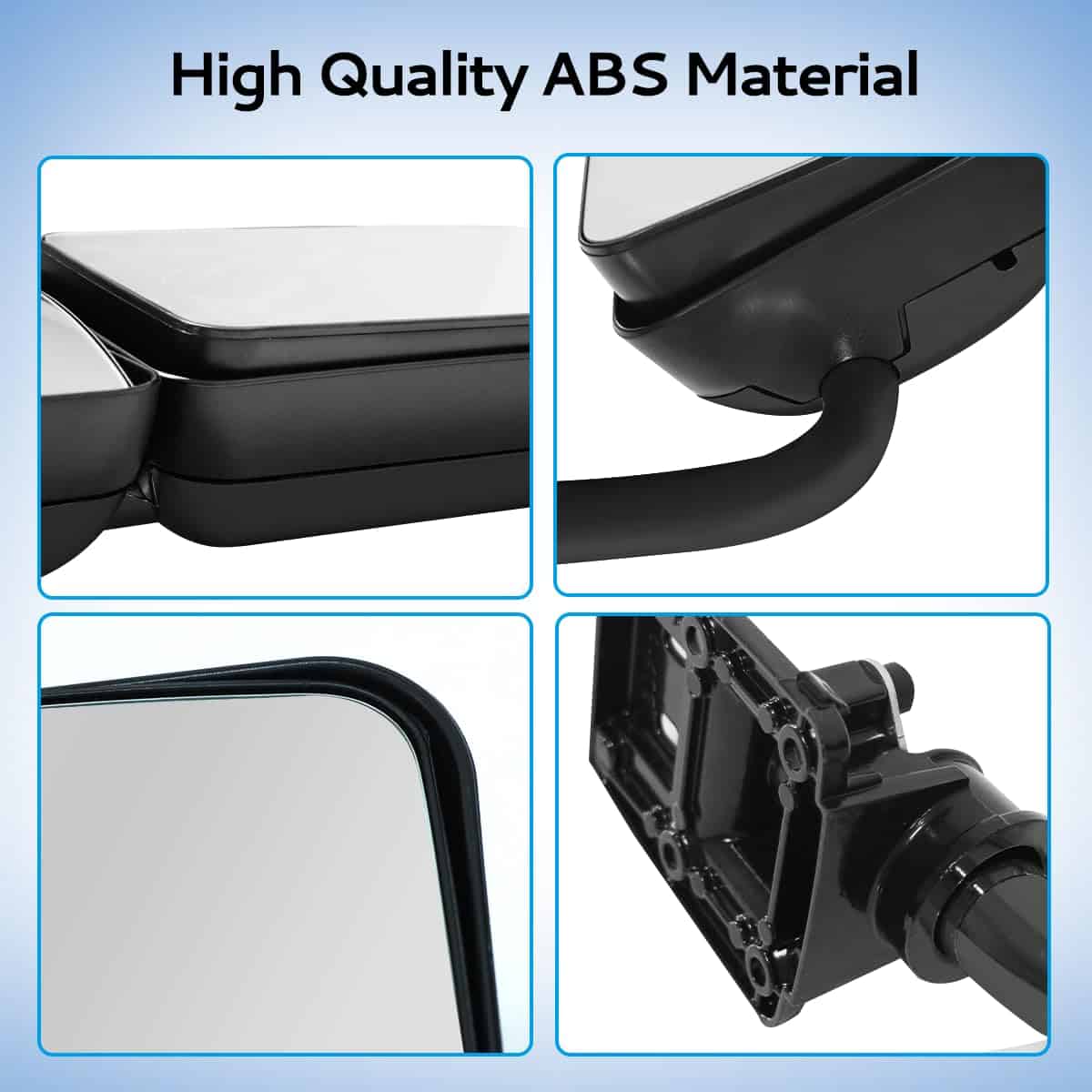 Espejo de puerta negro para camiones semirremolque Hino 238 - Imagen 4