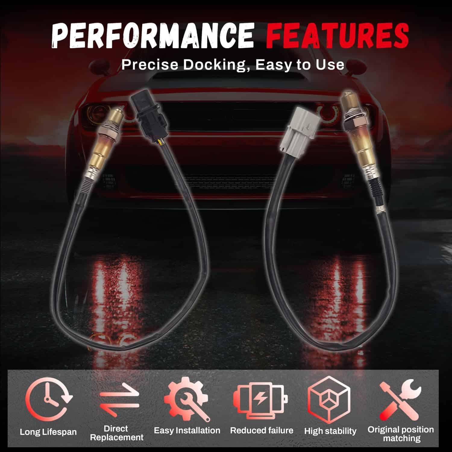 2Pcs 234-5055 234-4568 Sensor de oxígeno de relación - Imagen 3