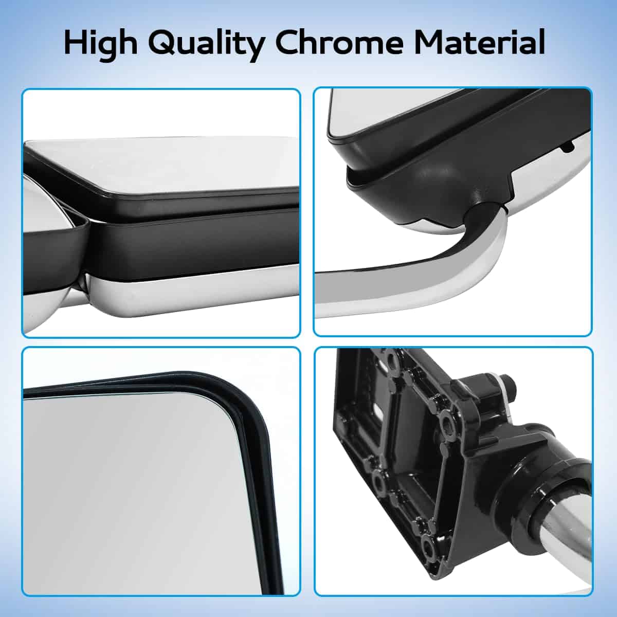 Espejo de Puerta Cromado para Camiones Semi Hino 238 258 - Imagen 4