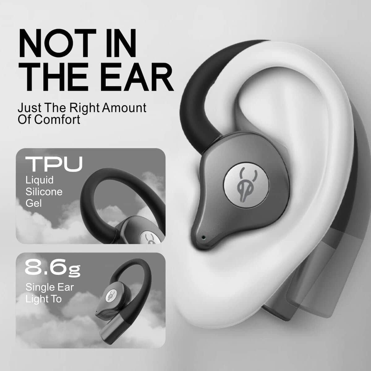 Audífonos Bluetooth 5.4 ICESOMNUS Sabbat Q12 -Plata explosio - Imagen 7