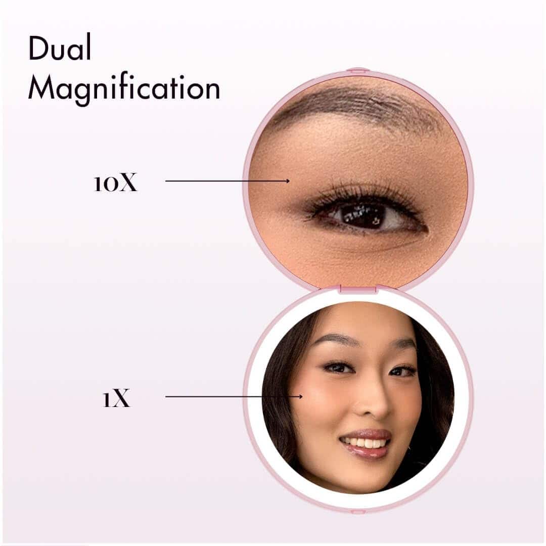 Espejo Compacto de Aumento Fancii Mini Taylor con Luz LED, - Imagen 4