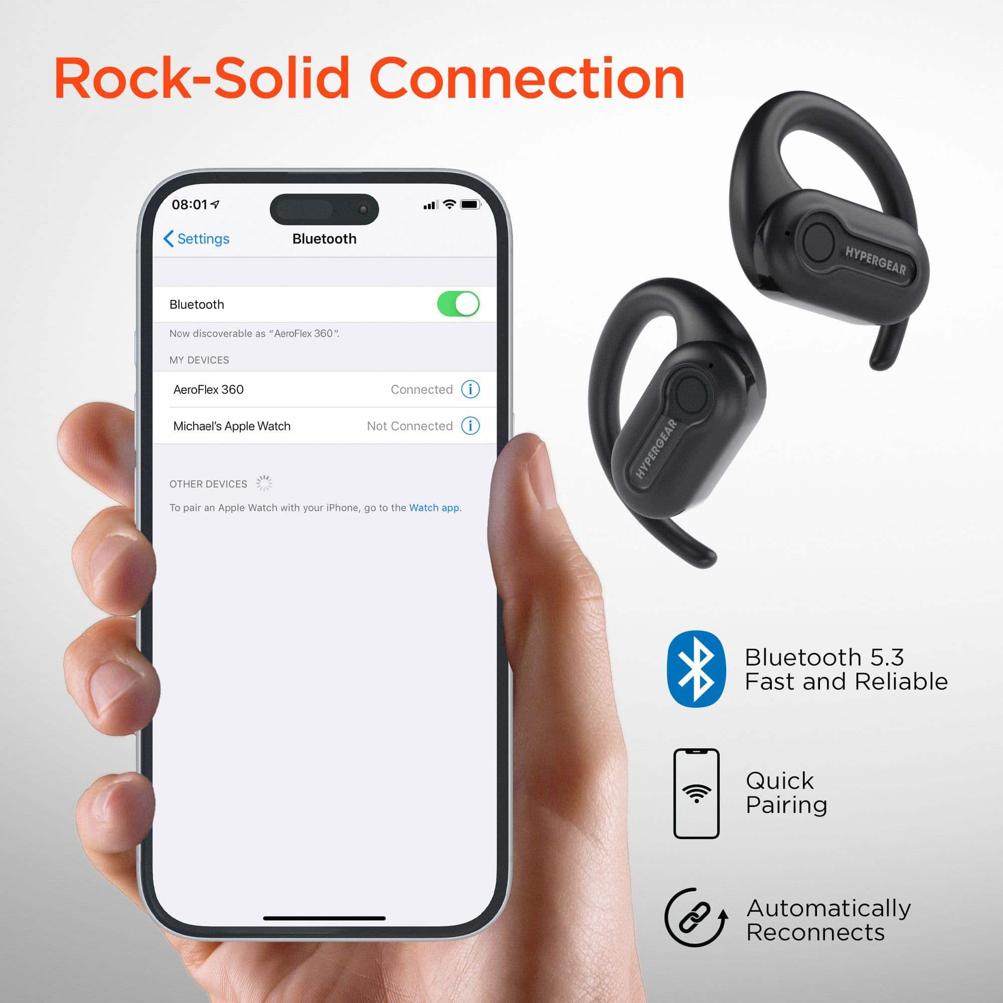 Auriculares inalámbricos verdaderos HyperGear AeroFlex 360 - Imagen 9