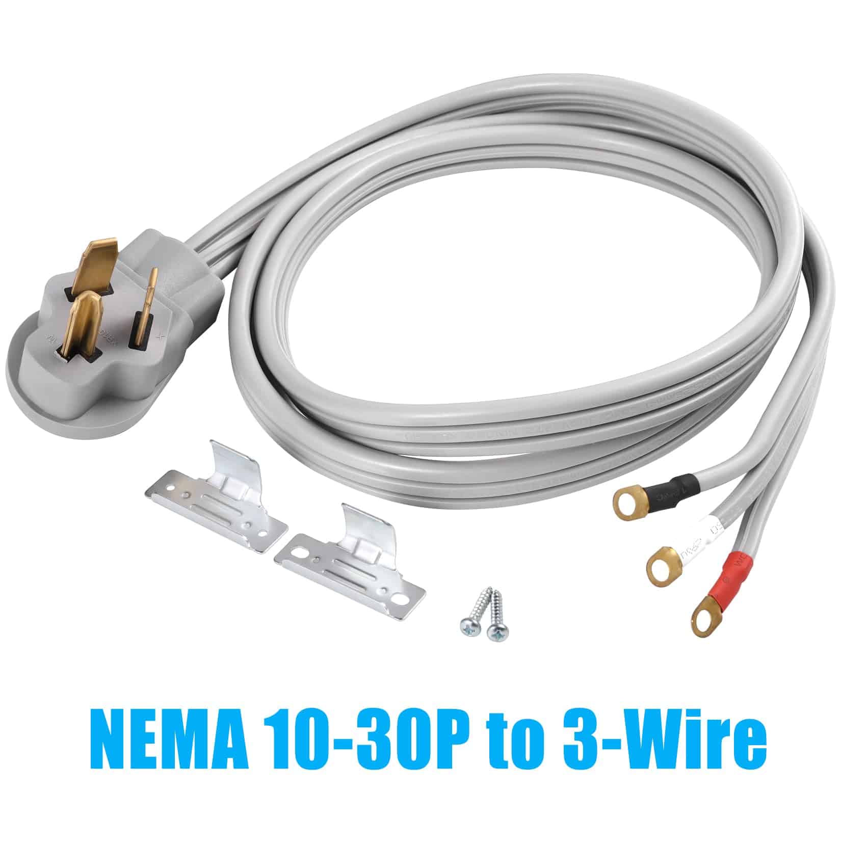 Cable de Secadora de 3 Puntas FiiMan 10 AWG SRDT, 30 Amp - Imagen 3