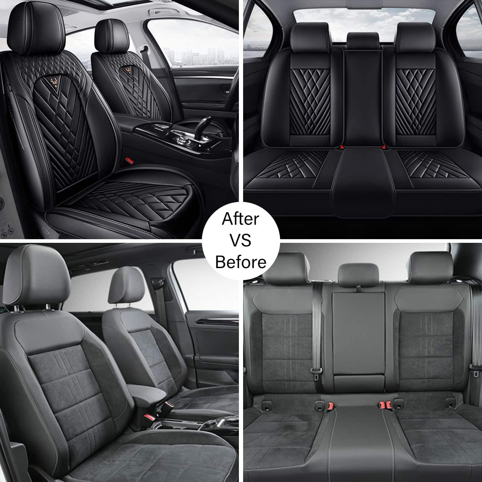 Cubierta para asiento de coche KSJH, se adapta al 98% de - Imagen 7