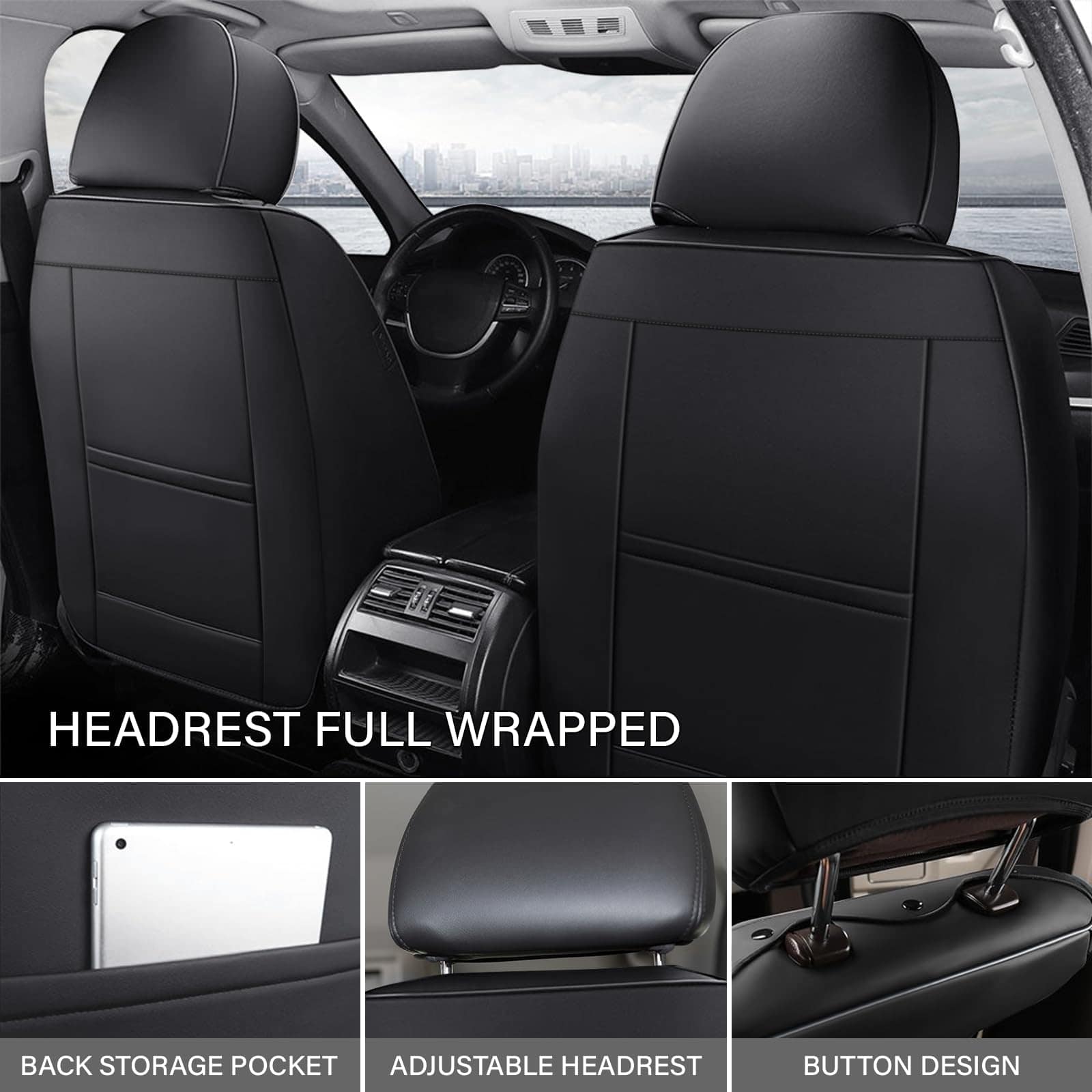 Cubierta para asiento de coche KSJH, se adapta al 98% de - Imagen 3