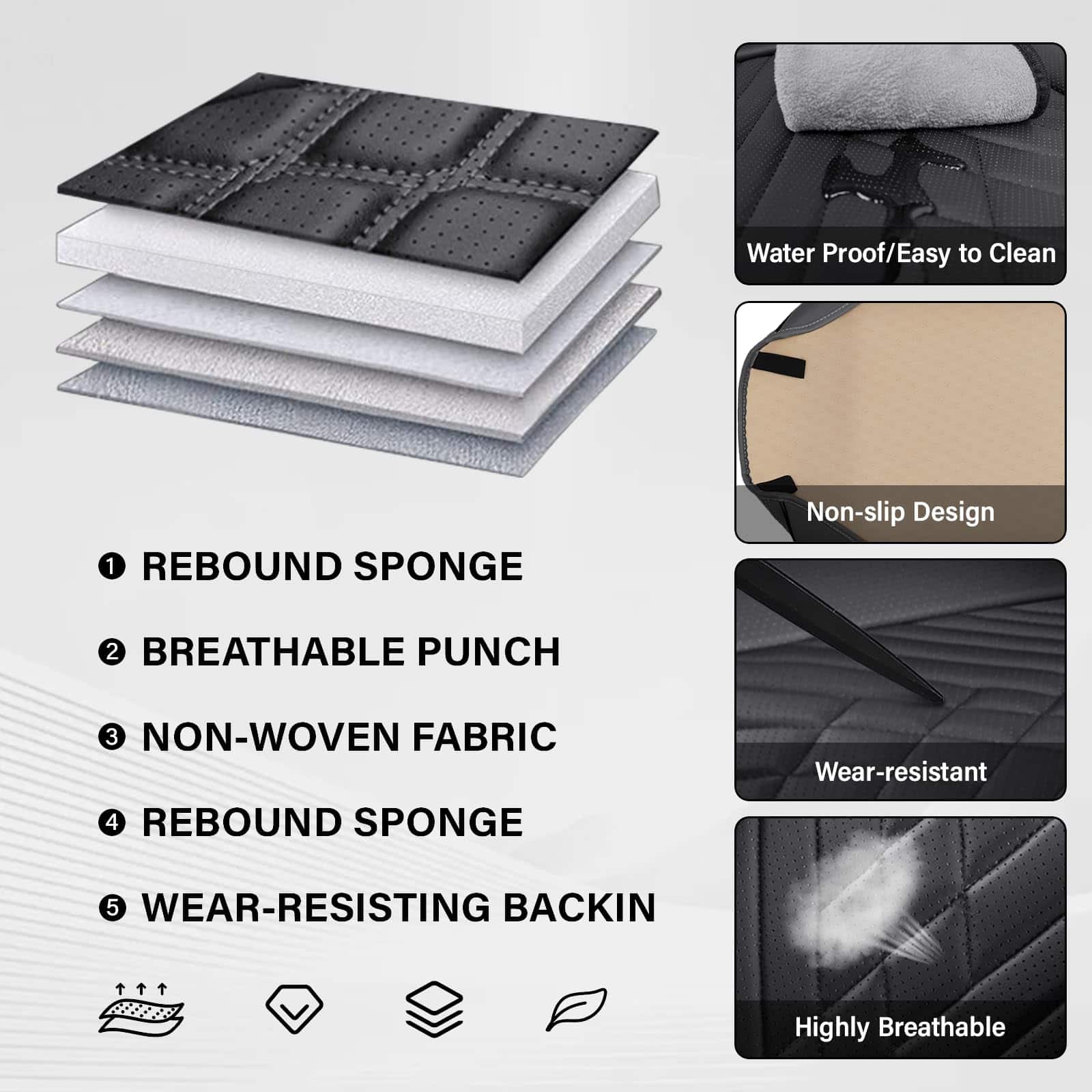 Cubierta de asiento de coche KSJH para el 98% de Honda - Imagen 6