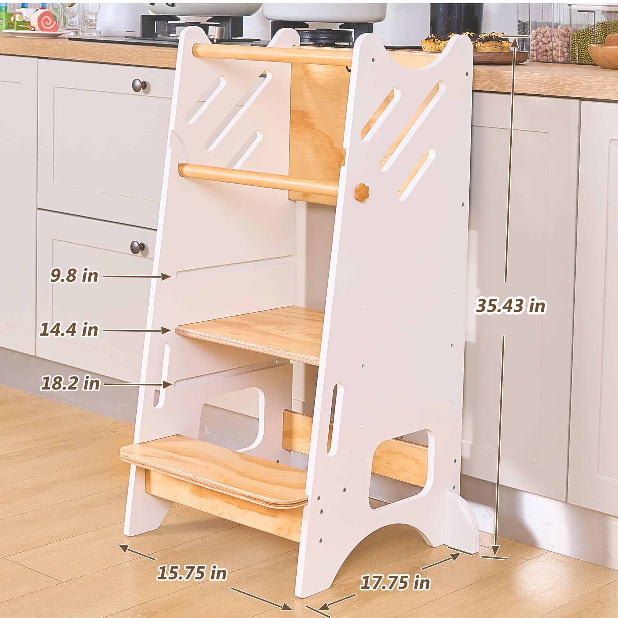 Torre de pie para niños pequeños, taburete para niños - Imagen 8