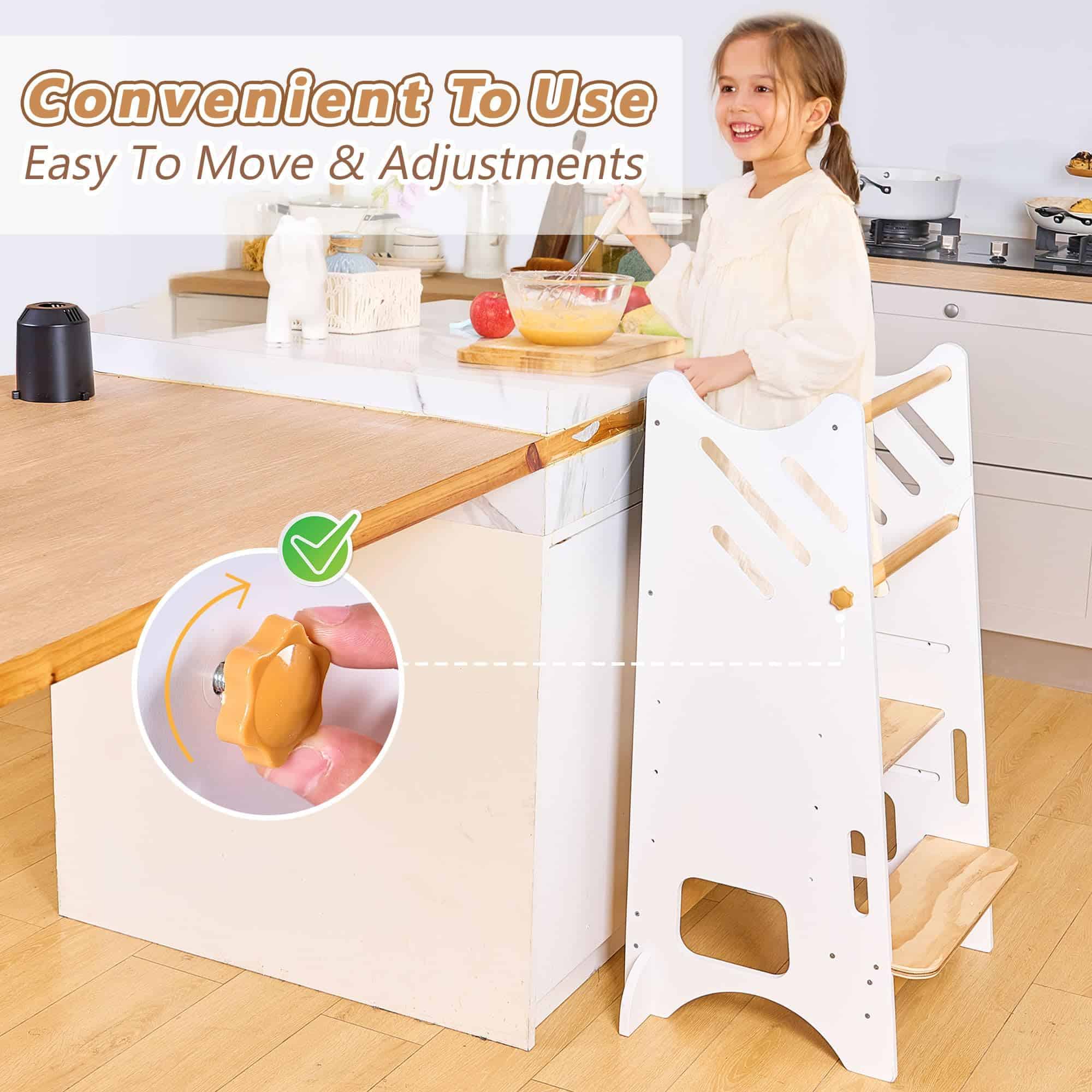 Torre de pie para niños pequeños, taburete para niños - Imagen 7