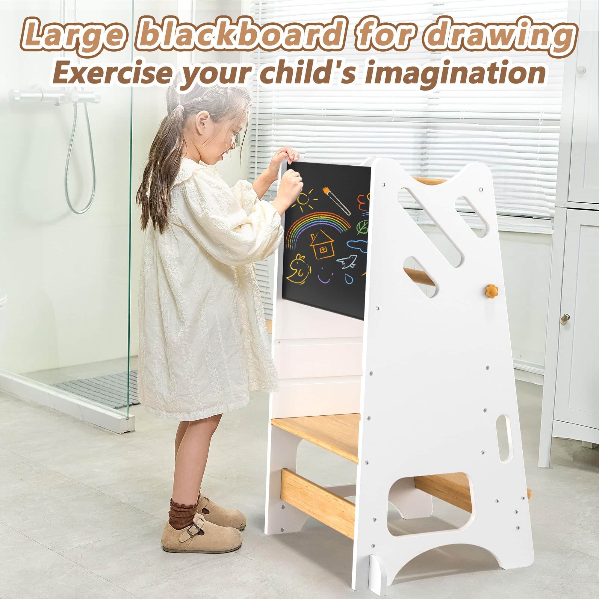 Torre de pie para niños pequeños, taburete para niños - Imagen 5