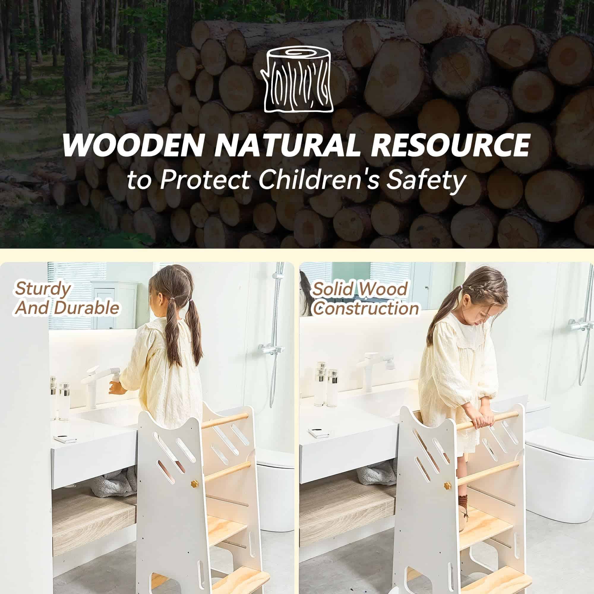 Torre de pie para niños pequeños, taburete para niños - Imagen 6