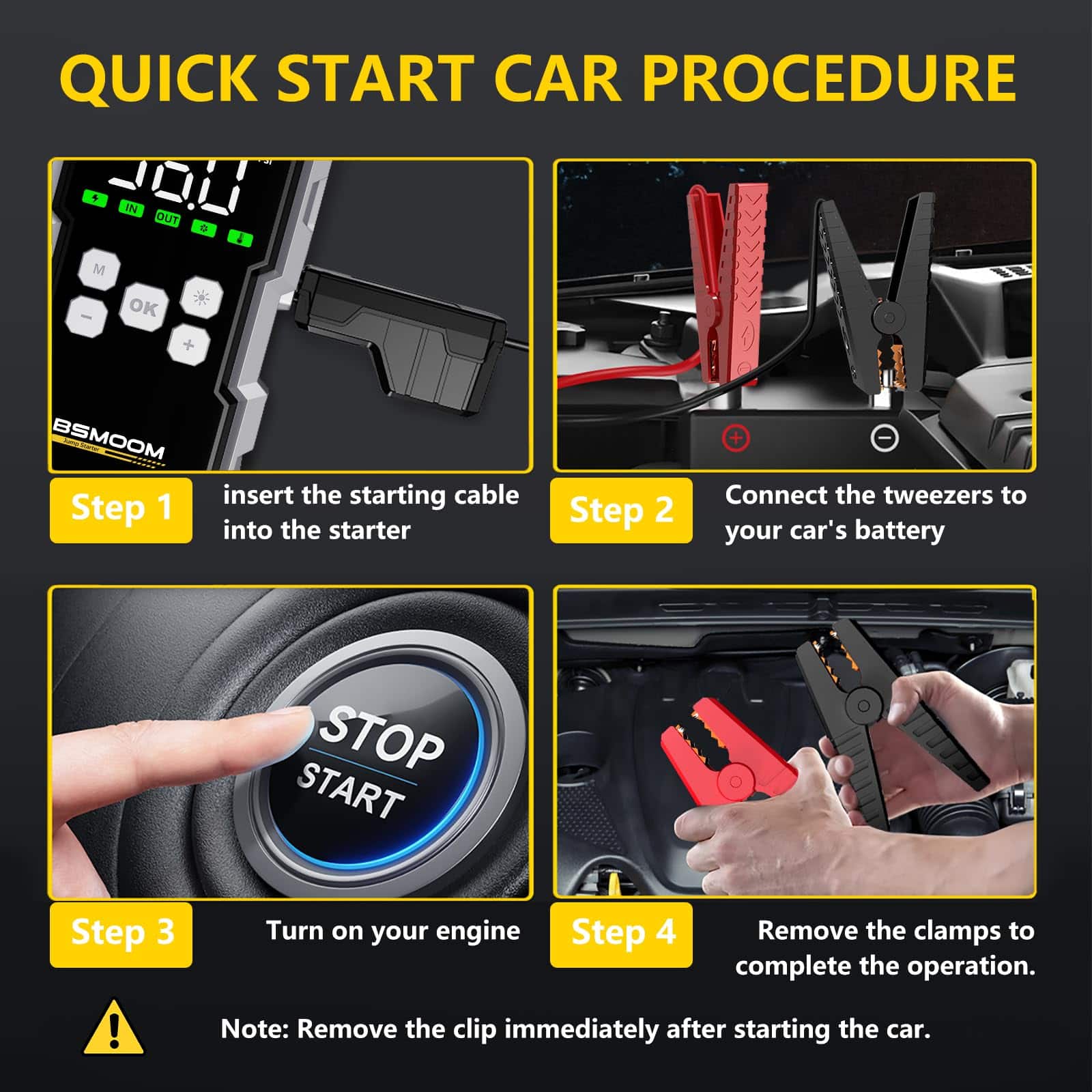 Arrancador de Batería 7000A con Compresor de Aire, 26800mAh - Imagen 7