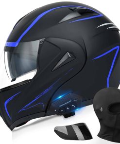 Casco Modular Bluetooth para Motocicleta, Aprobado por DOT