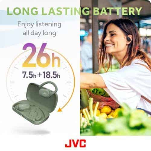 Audífonos inalámbricos verdaderos JVC nearphones con - Imagen 4