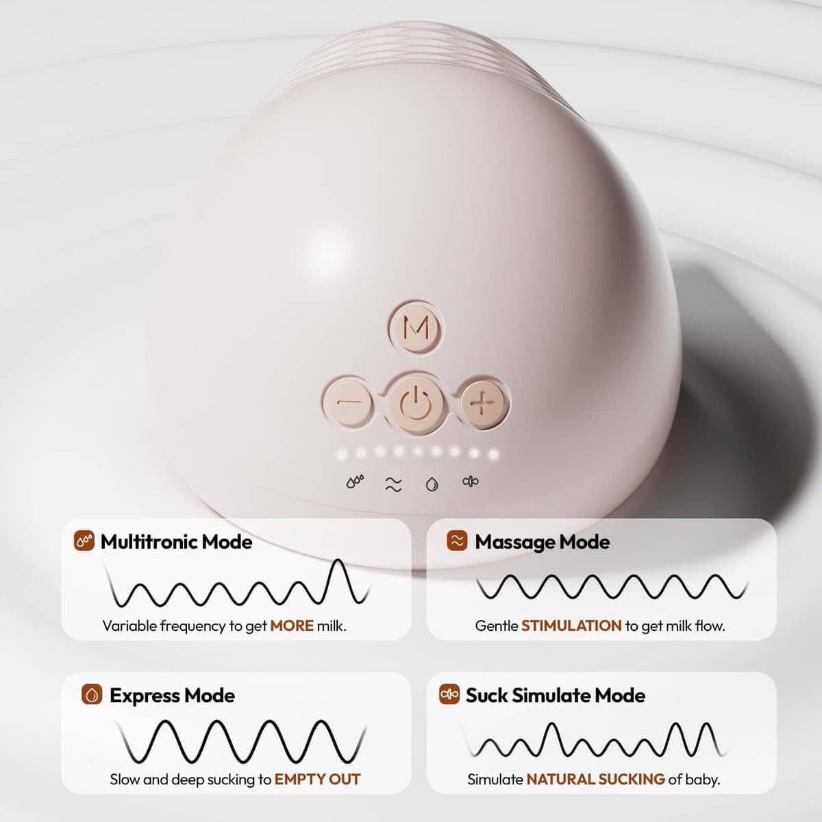 Sacaleches inalámbrico NCVI 8113 manos libres 21/25mm, - Imagen 6