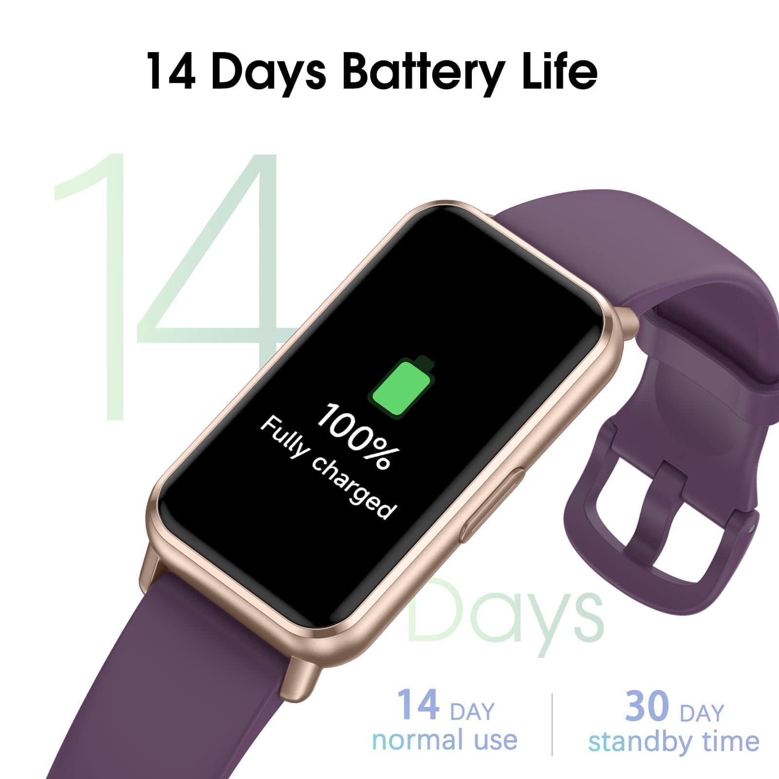 Reloj Pedometer de larga duración de la -Morado - Imagen 5