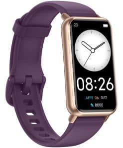 Reloj Pedometer de larga duración de la -Morado