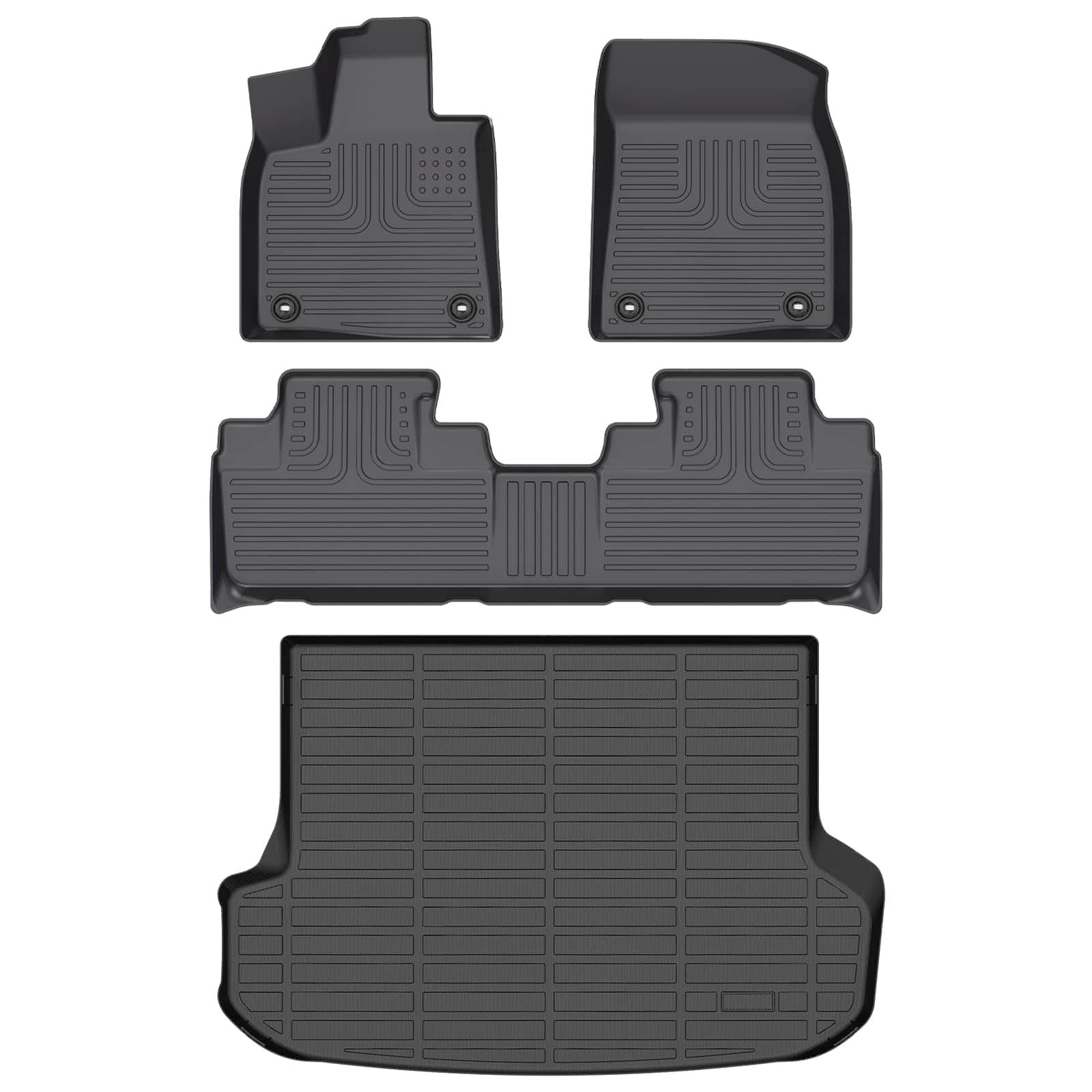 Juego de Tapetes de Piso Todo Clima y Tapete de Carga para