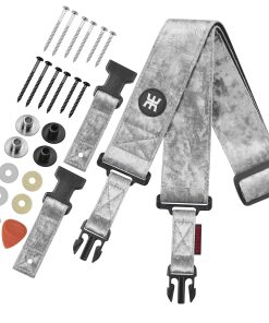 Correa de Guitarra AMUMU SNAPLOCK Pro -Terciopelo Plateado