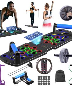 Tablero de Flexiones Plegable con Bandas de Resistencia,