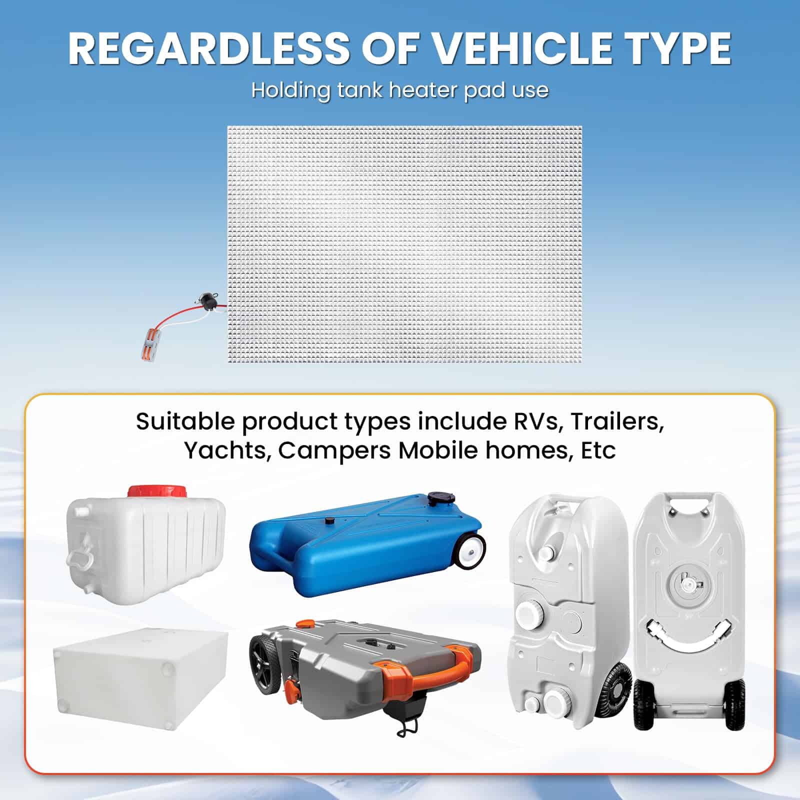 2 Pack vattceel RV Tank Heater Pad, con Calentador de - Imagen 5