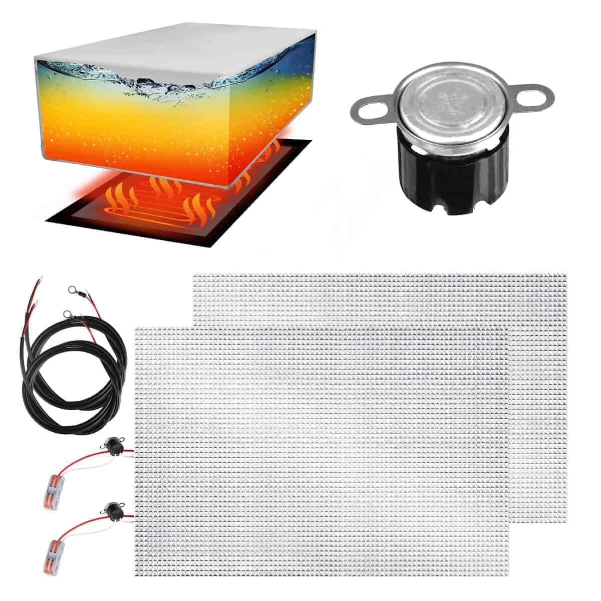 2 Pack vattceel RV Tank Heater Pad, con Calentador de