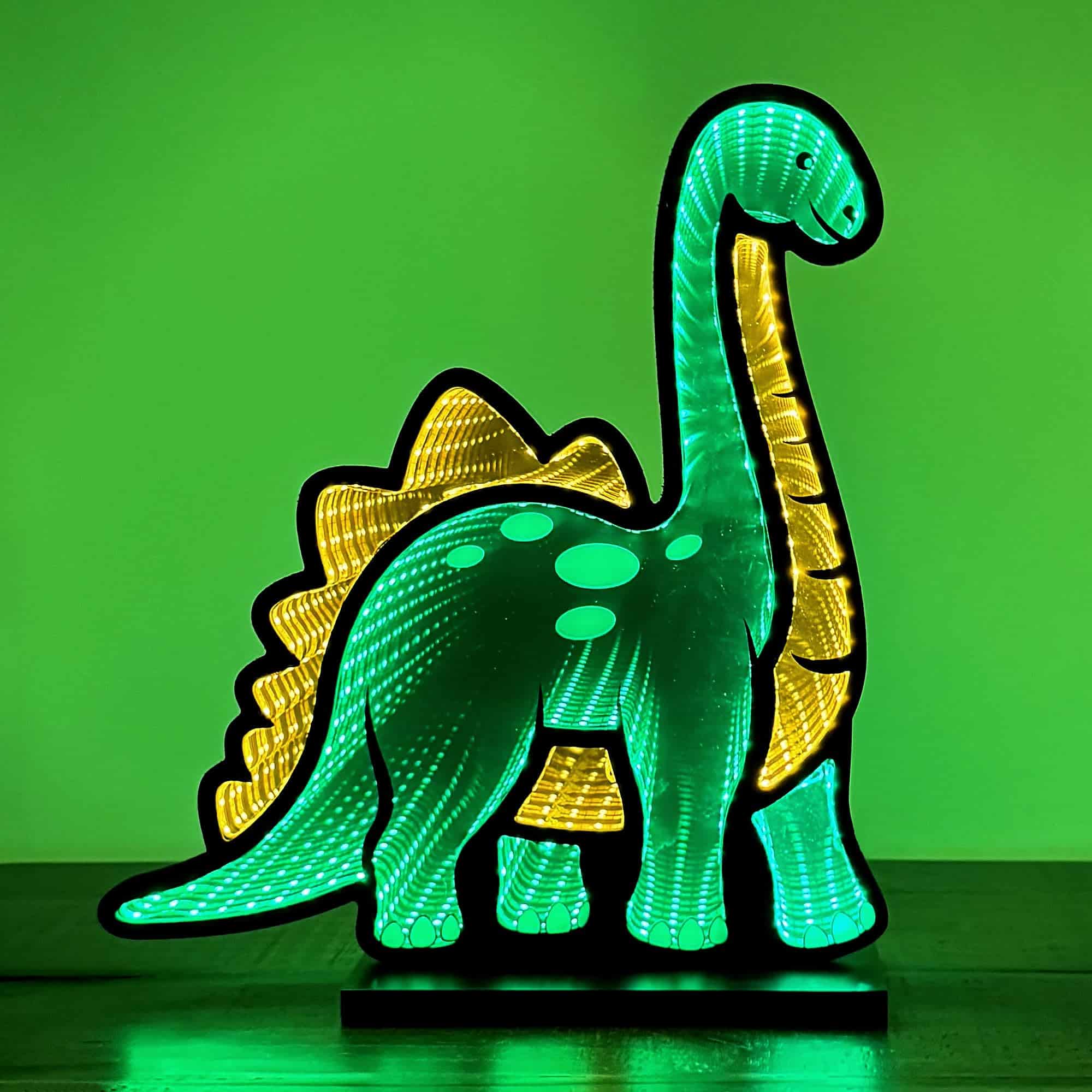 Elumina Decor - Dinosaur Infinity Mirror Night Light -