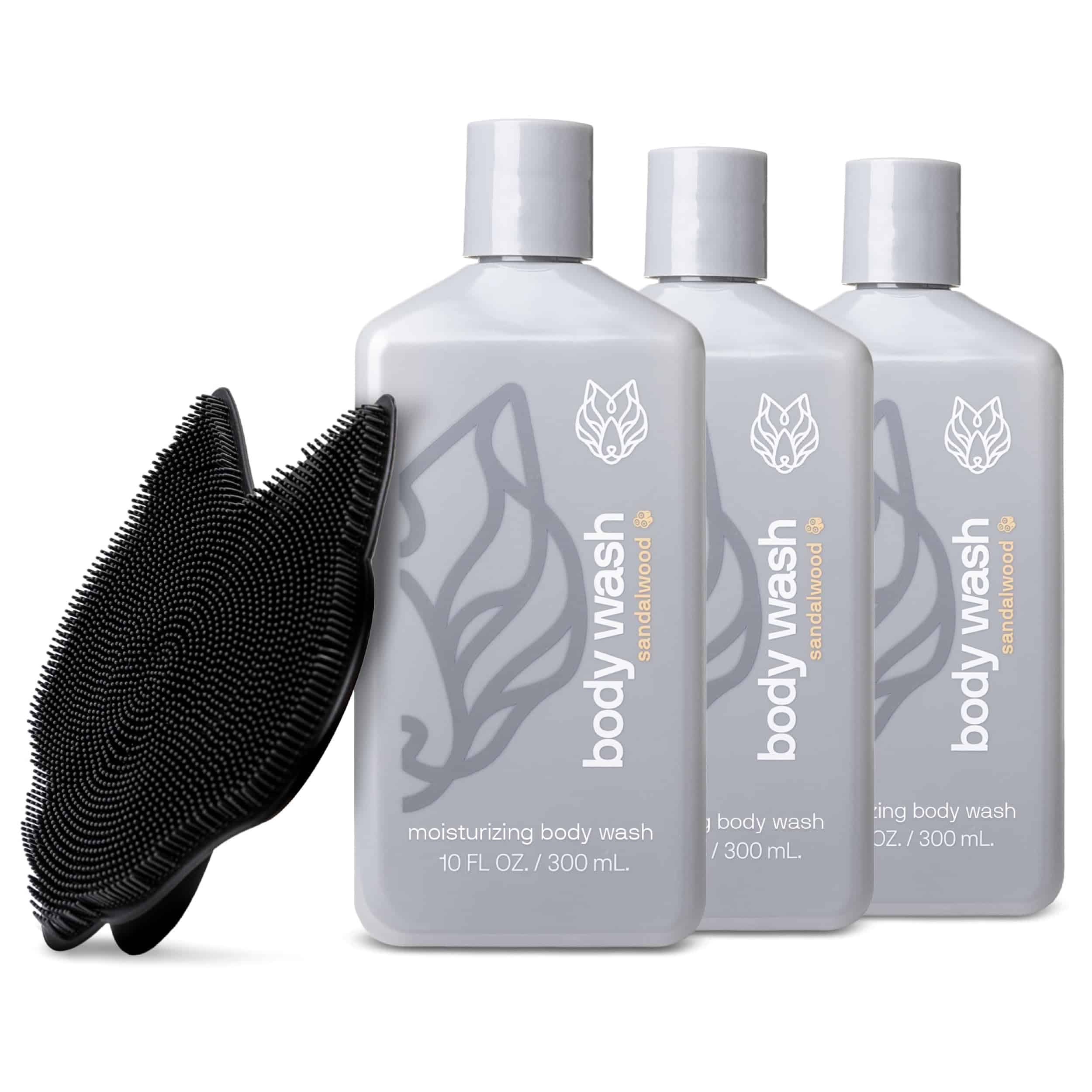 Kit de 3-Pack de Gel de Baño Hidratante Black Wolf &