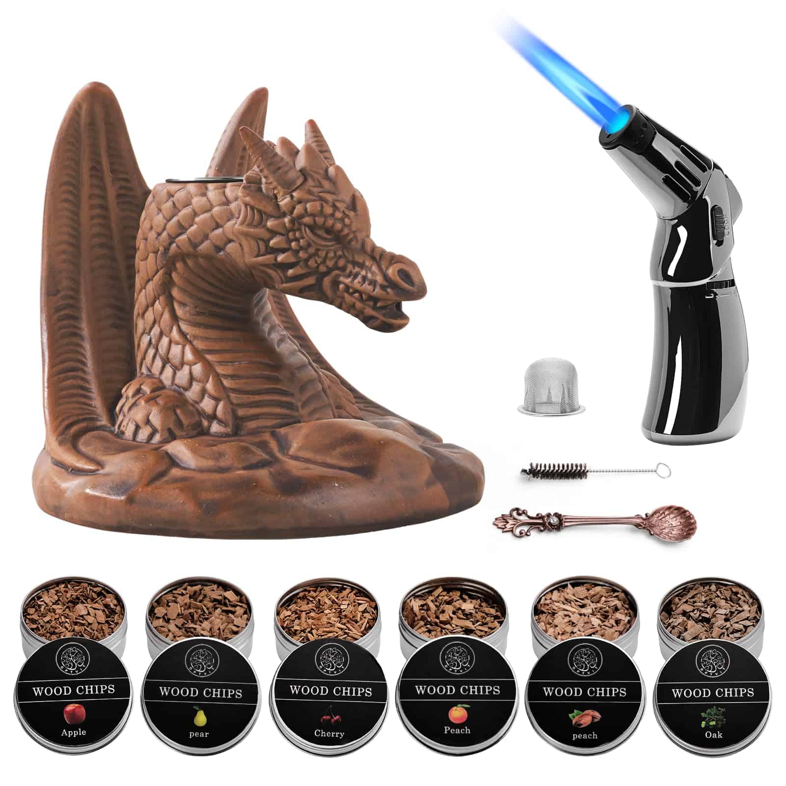 Kit de ahumador de cócteles con antorcha/Exquisito kit de