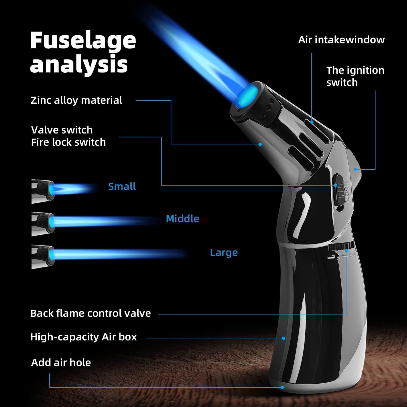 Kit de ahumador de cócteles con antorcha/Exquisito kit de - Imagen 7