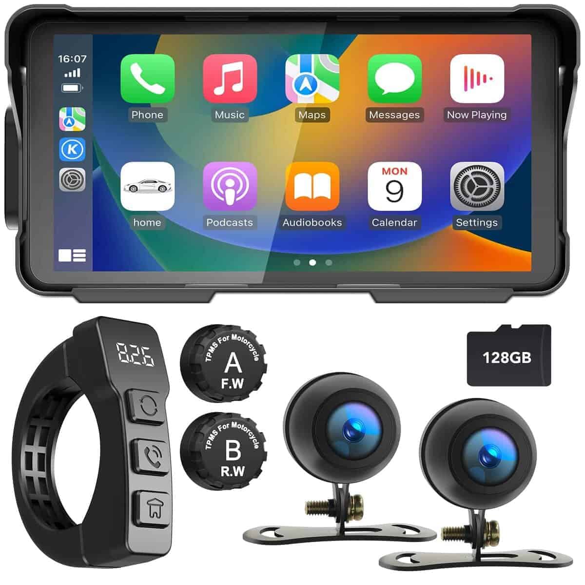 Cámara de Video Profesional para Motocicleta WEUASTE 5.5"