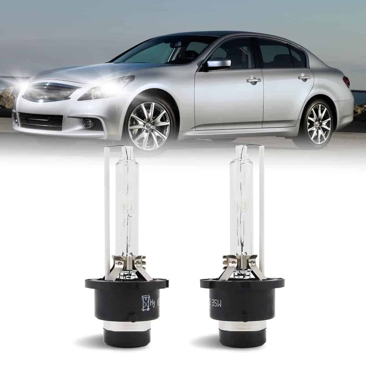 Bombillas de Faros de Xenón HID D2S 6000K Blanco Frío 35W