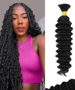 Cabello Rizado Humano para Trenzas 50g 26 Pulgadas Onda