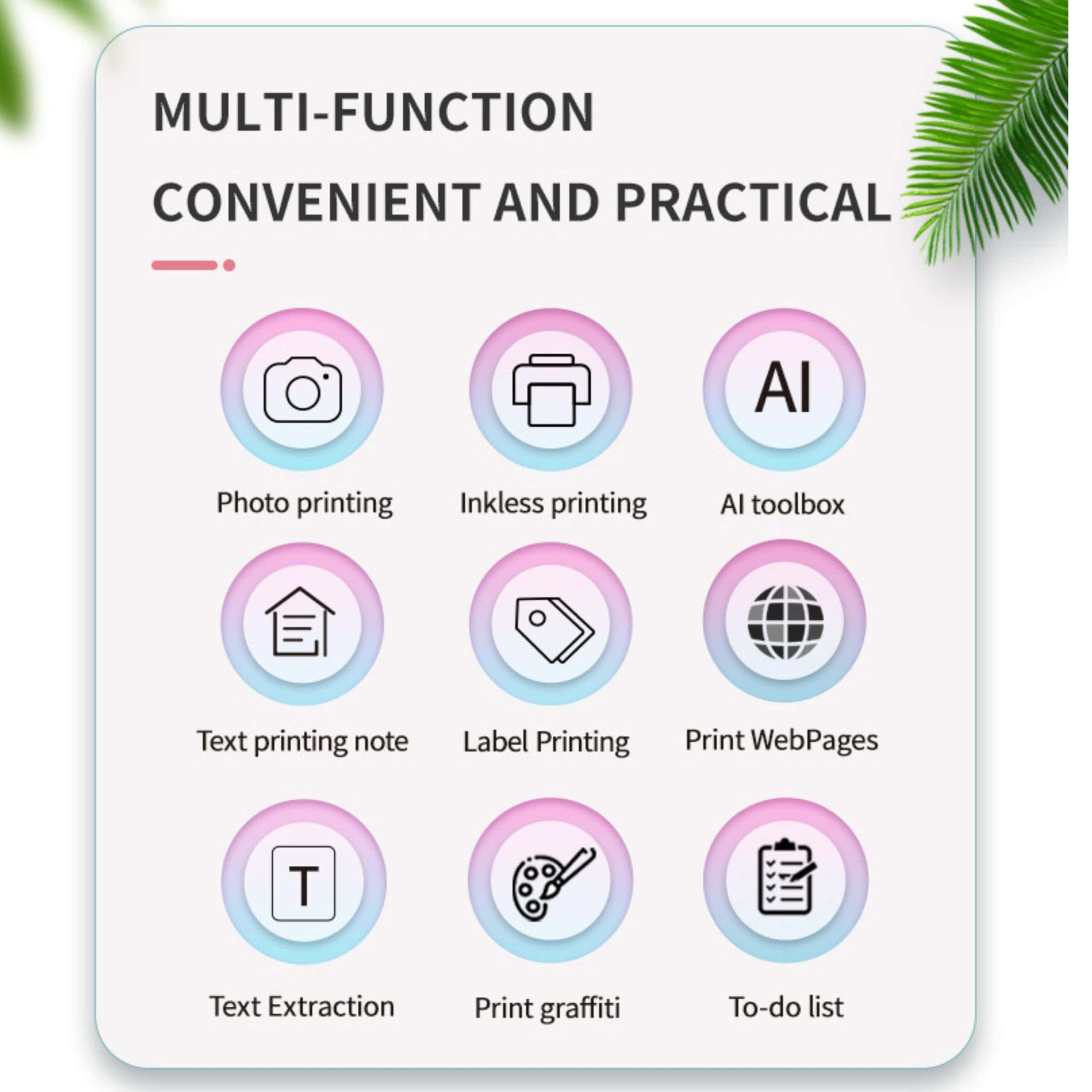 Mini Impresora Térmica Apexhap, Mini Impresora de - Imagen 5