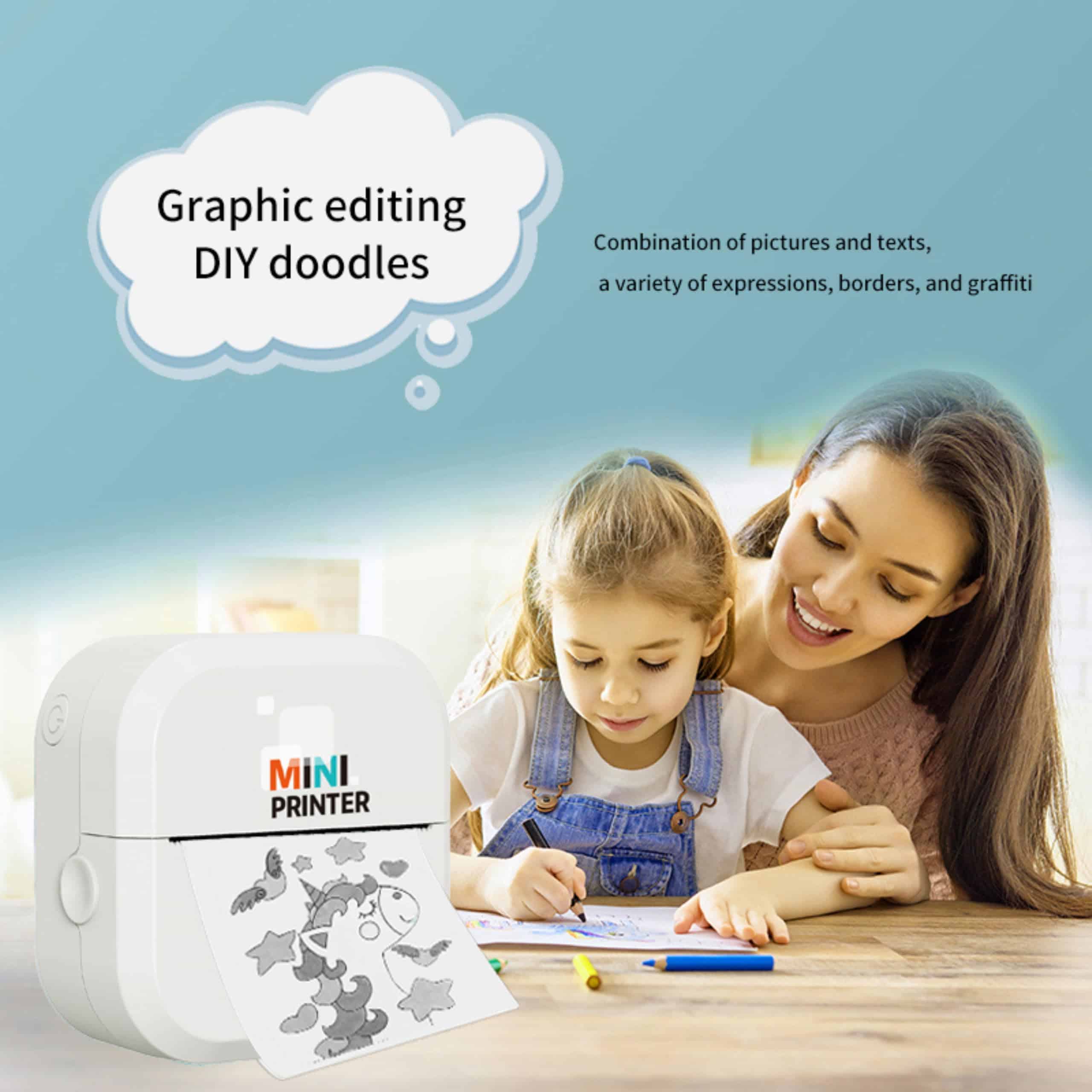 Mini Impresora Térmica Apexhap, Mini Impresora de - Imagen 6