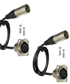 Cable Premium XLR Pasante DIYTECH, Sin -ete de 2)