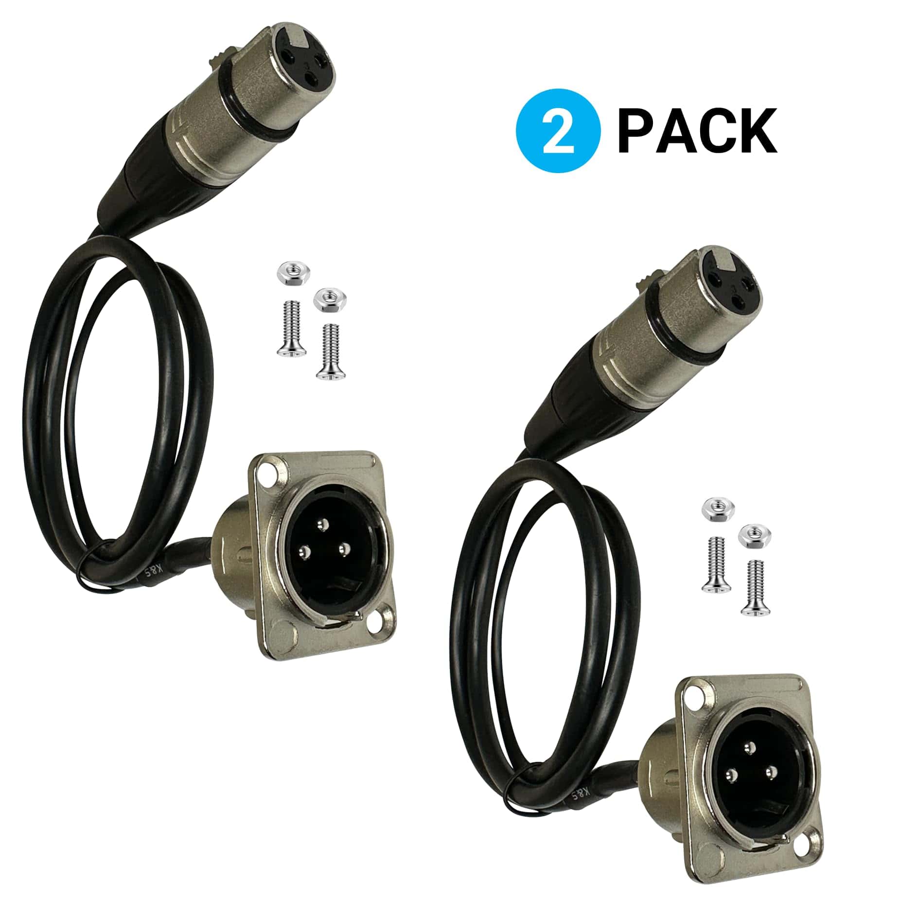 Cable pasante XLR DIYTECH Premium, sin soldadura, para caja - Imagen 3