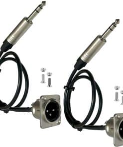 Cable Premium XLR Pasante DIYTECH, Sin -ete de 2)