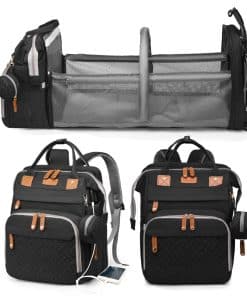 Mochila de Pañales Jeryswet con -Negro