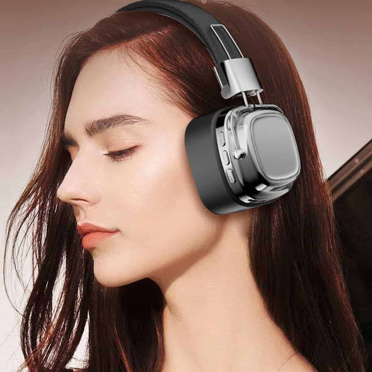 Audífonos inalámbricos Bluetooth EXECCZO, plegables HiFi - Imagen 6