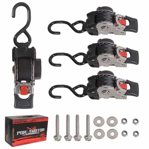 Porotmotor 4 Pack Bolt-On Correas de Trincaje Retráctiles