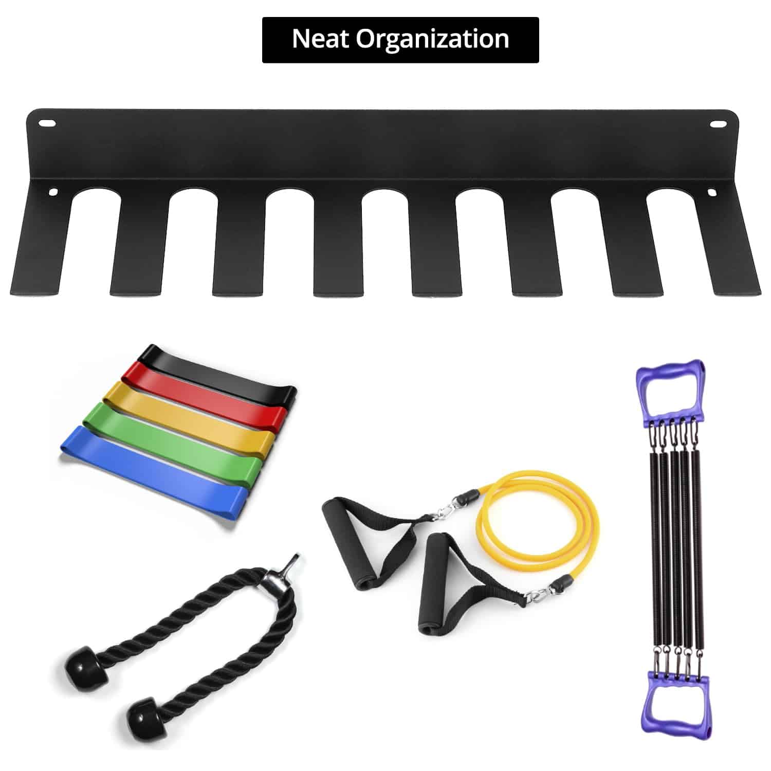 Organizador de Rack de Barra de Pesas QWORK, 17" de Largo, - Imagen 4