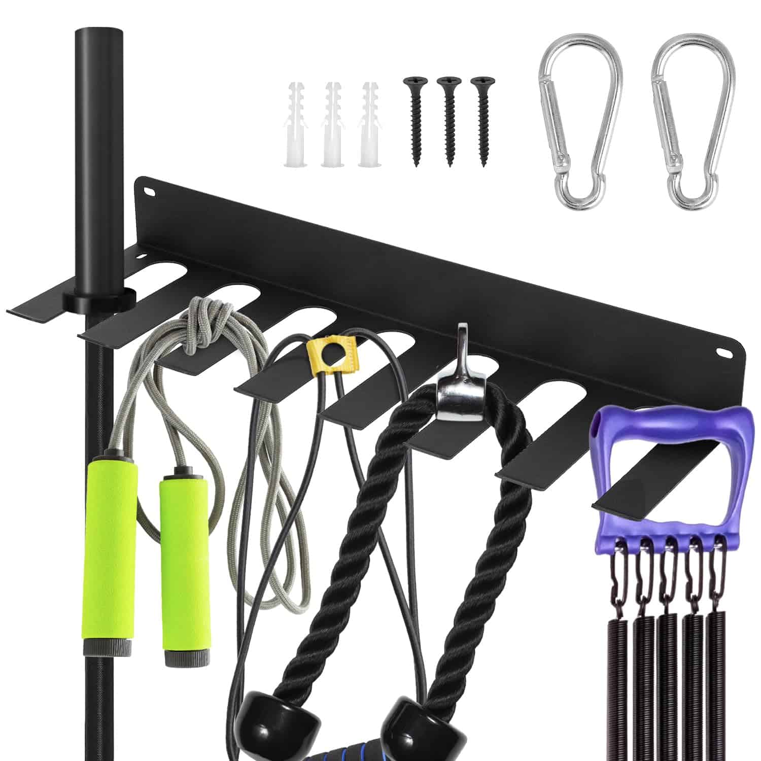 Organizador de Rack de Barra de Pesas QWORK, 17" de Largo,
