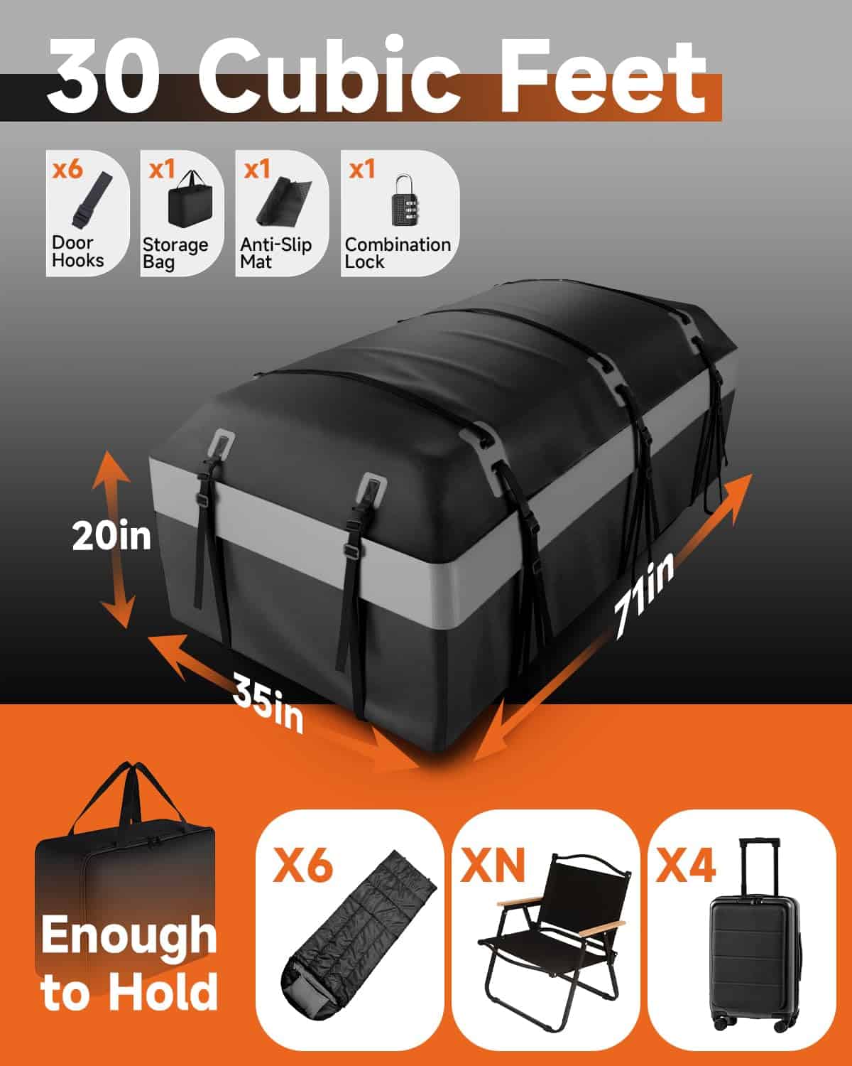 Bolsa de carga para portaequipajes de automóvil en el - Imagen 3