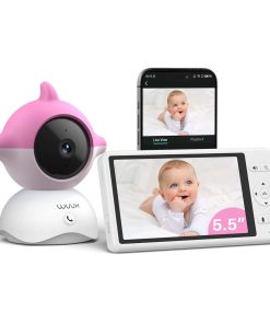 WUUK Monitor de Bebé de Video 2K, Monitor de Bebé de 5.5''