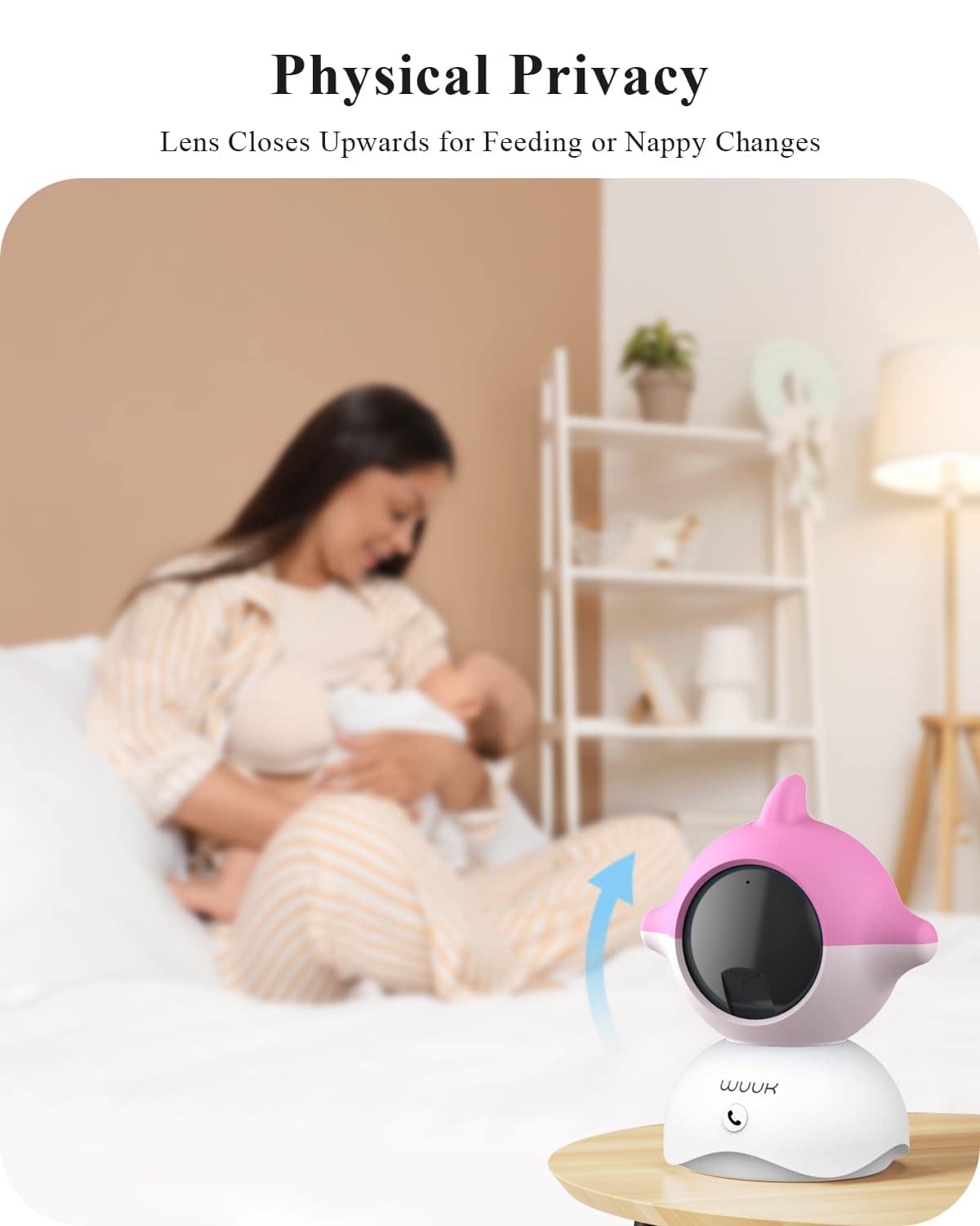 WUUK Monitor de Bebé de Video 2K, Monitor de Bebé de 5.5'' - Imagen 7